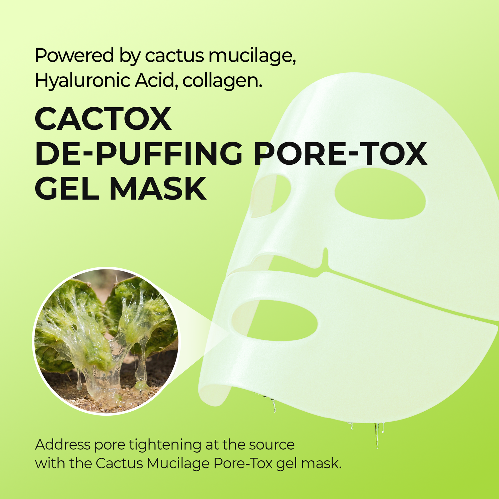 Cactox De-Puffing Pore Tox Mask Set - Image 9