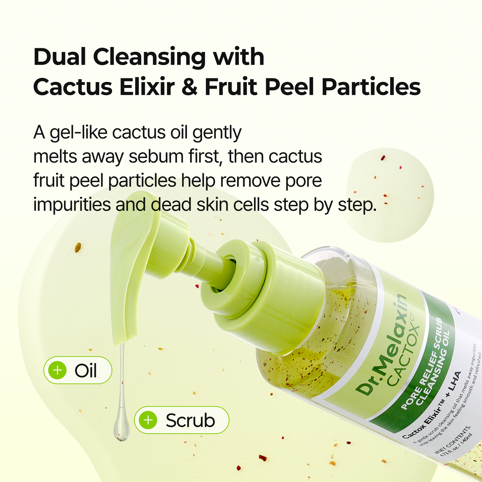 CACTOX Pore Relief Scrub Cleansing Oil - Image 6