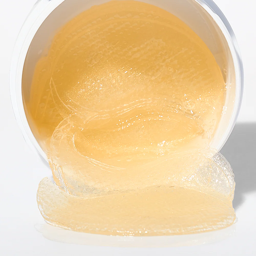 Textura gel dourado do produto Dr.Melaxin